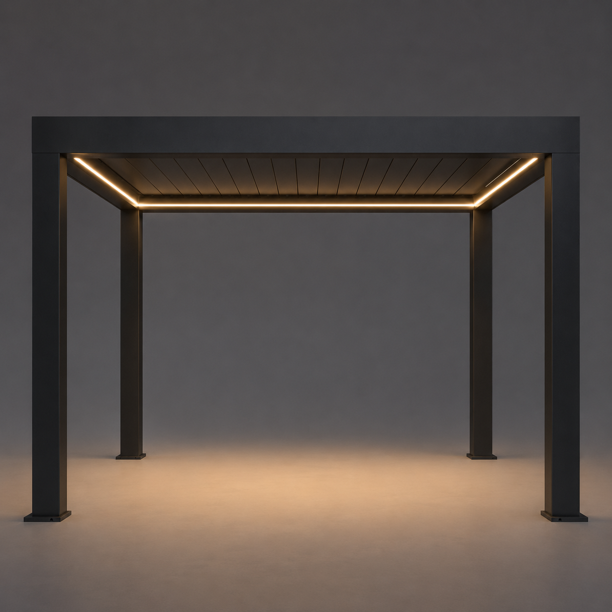 Integrierte LED-Beleuchtung an allen vier Seiten